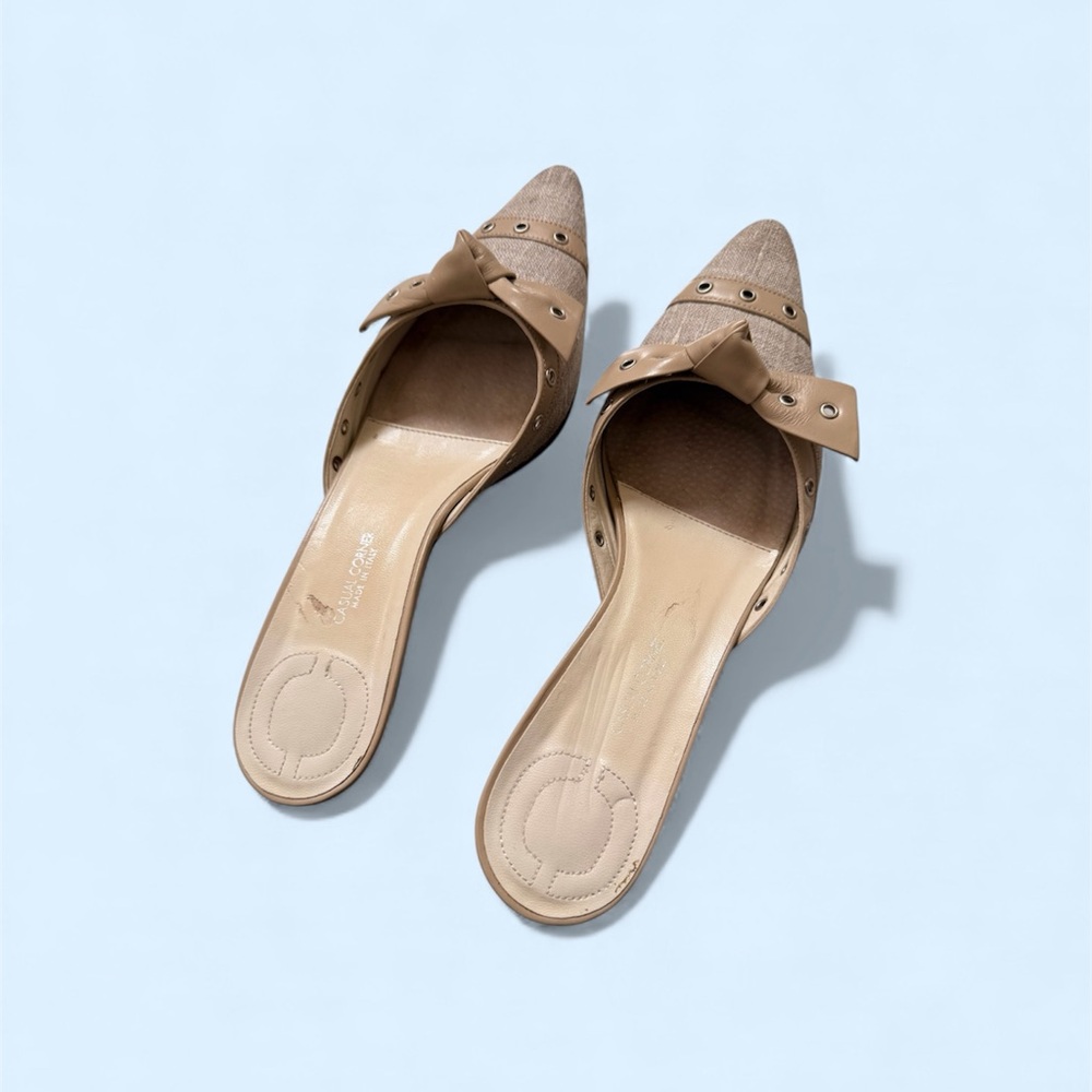 Vintage Casual Corner Slip-On Mules Made in Italy